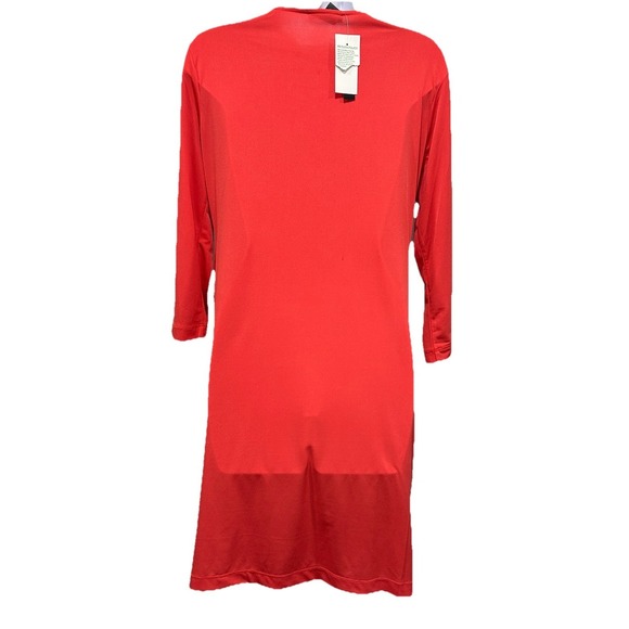 Chelsea & Theodore Dress Large Orange Stretch 3/4Sleeves Romance Boho New W/Tag Chelsea & Theodore Dress Large Orange Stretch 3/4Sleeves Romance Boho New W/Tag